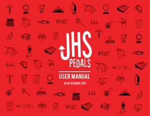 user manual - JHS Pedals