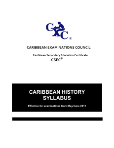 Caribbean History Syllabus