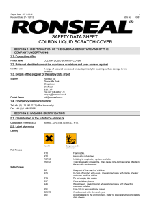 safety data sheet colron liquid scratch cover