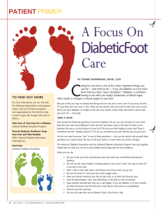 A Focus On Diabetic Foot Care
