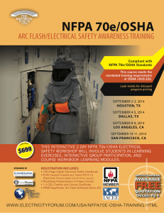 NFPA 70e/OSHA - Technical Diagnostic Services