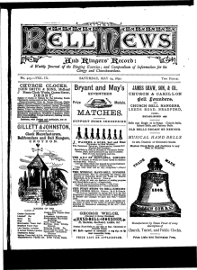 Bell News Vol 9, No 425 - Central Council of Church Bell Ringers