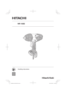 WR 16SE - Hitachi Koki