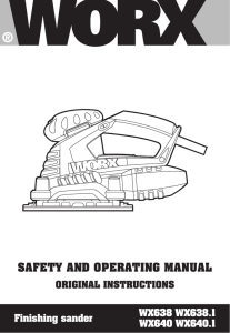 SAFETY AND OPERATING MANUAL
