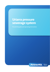 Uriarra pressure sewerage system