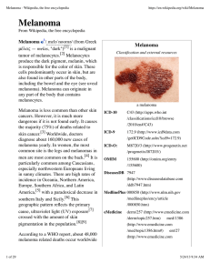 Melanoma - Wikipedia, the free encyclopedia