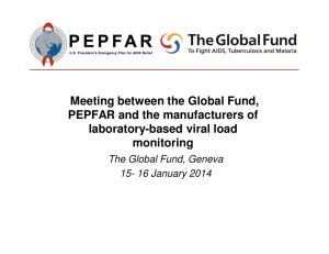 Meeting between the Global Fund, PEPFAR and the manufacturers