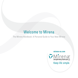 Welcome To Mirena - Mirena
