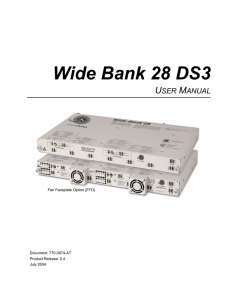 Wide Bank 28 DS3 - Force10 Networks