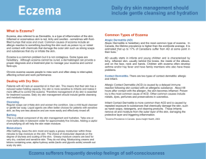 Eczema - Canadian Dermatology Association