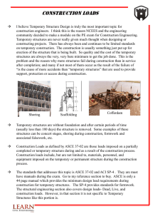 construction loads - Civil PE Exam Study Material Online