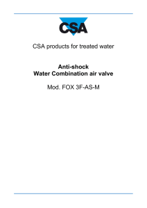 Fox AS IOM 2015 - Bermad Water Technologies
