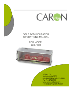 Model GELF601 - Caron Products