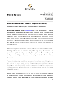 Geometric enables data exchange for global