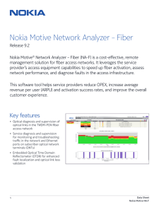 Nokia Motive Network Analyzer – Fiber - Alcatel