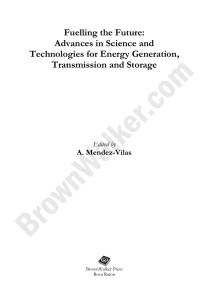 Fuelling the Future: Advances in Science and Technologies for