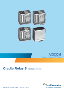 AXICOM Cradle Relay S V23054 / V23062