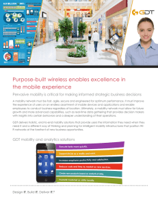 Purpose-built wireless enables excellence in the mobile experience