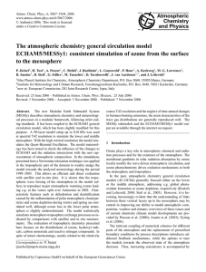 The atmospheric chemistry general circulation model ECHAM5