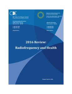 2016 Review: Radiofrequency and Health