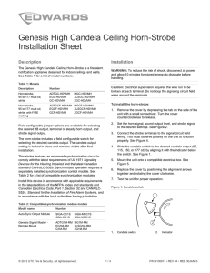 Genesis High Candela Ceiling Horn
