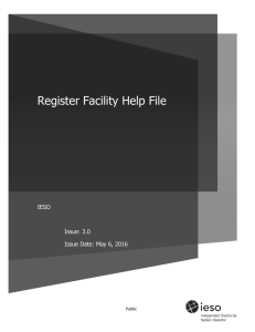 Online Facility Registration Help