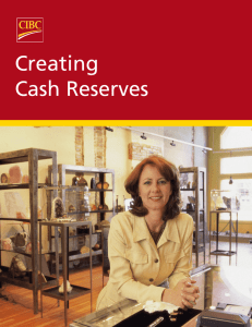 Creating cash reserves