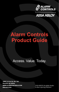 Alarm Controls electronic catalog