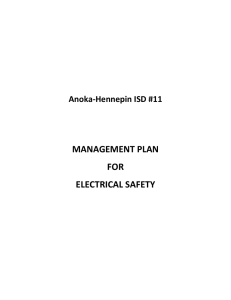 management plan for electrical safety - Anoka