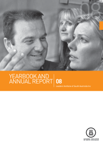 YEARBOOK And AnnuAl REpORt 08 - Leaders Institute Of South