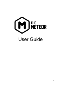 User Guide - The Meteor Theatre