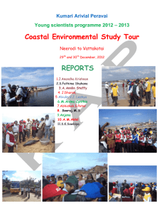 Coastal Environmental Study Tour REPORTS