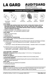 Lagard Auditgard 66e Manager Instructions