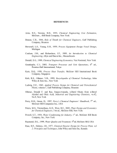 REFERENCES Aries, RS, Newton, RD, 1955, Chemical Engineering