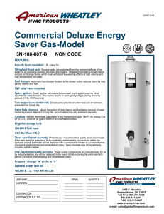 Commercial Deluxe Energy Saver Gas-Model