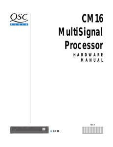 CM16 MultiSignal Processor