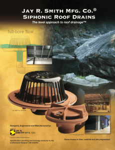 Siphonic Roof Drain Brochure