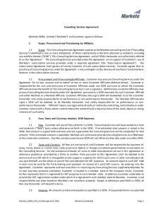Consulting Services Agreement Marketo EMEA, Limited (“Marketo