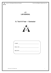 CT LAB MANUAL B. Tech III Year