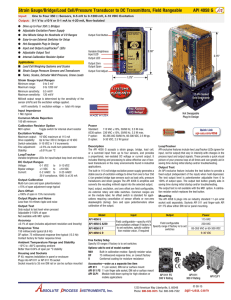 Strain Gauge/Bridge/Load Cell/Pressure Transducer to DC