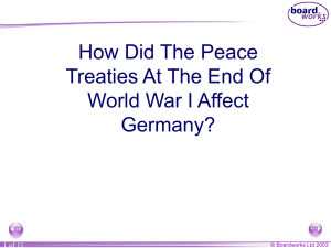 Germany and the end of World War 1