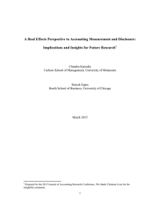 A Real Effects Perspective to Accounting Measurement and