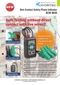 Safe Testing without direct contact with live wires!!