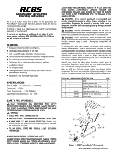 AmmoMaster® Chronograph Instructions