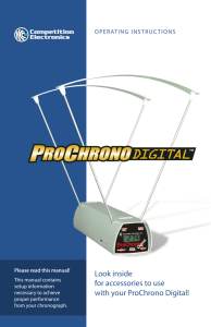 Look inside for accessories to use with your ProChrono Digital!