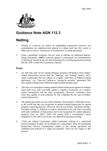 AGN 112.3 - Australian Prudential Regulation Authority