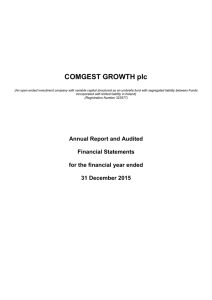 Comgest Growth Plc 31 December 2015
