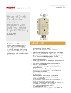 Hospital-Grade Combination Tamper- Resistant 20A Self