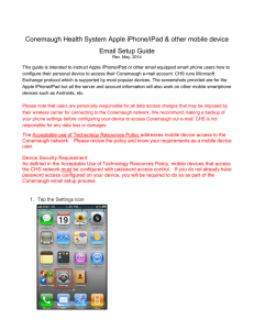 Email Setup for iPhones and Other Mobile Devices