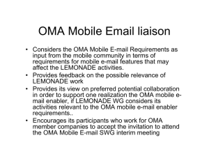 OMA Mobile Email liaison